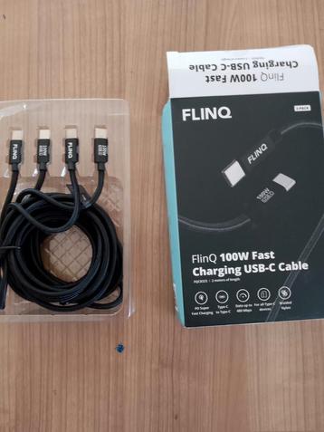 Câble USB C de 2 x 2 m pour une recharge rapide, Enlèvement ou Envoi, Neuf