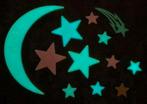 Les étoiles et la lune "brillent dans le noir", Comme neuf, Décoration murale, Enlèvement ou Envoi