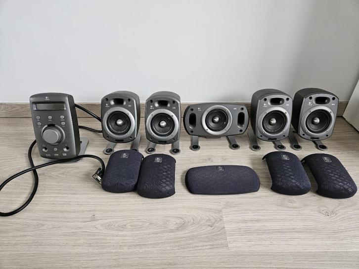 Logitech Z-680 5.1 speaker set - THX, Computers en Software, Pc speakers, Gebruikt, Audiokanaal 5.1, Ophalen