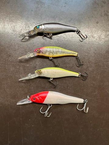 4x Megabass crankbaits kunstaas pluggen te koop. beschikbaar voor biedingen