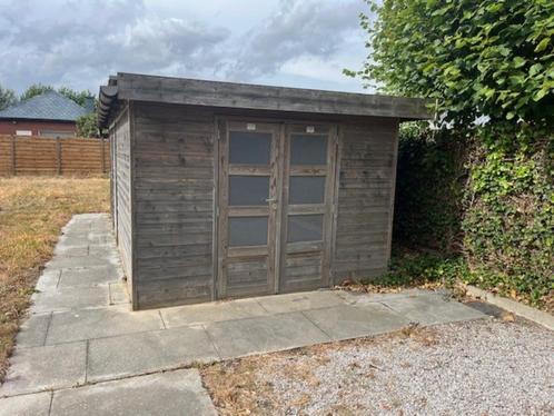 tuinhuis/-berging, Tuin en Terras, Tuinhuizen, Gebruikt, Tuinhuis, Hout, 500 cm of meer, 200 tot 400 cm, 2 ramen, Ophalen