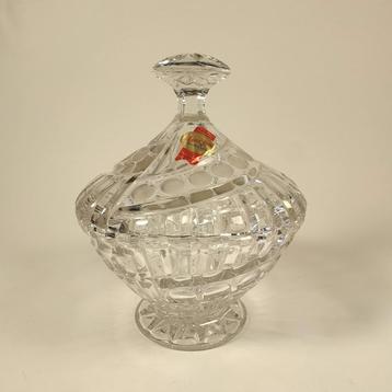 Cristal Bonbonnière Anna Hutte vintage, Enlèvement ou Envoi
