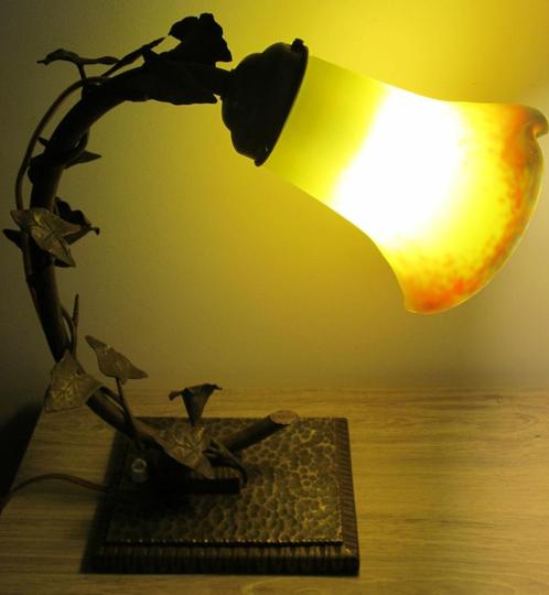 Lamp Art Déco Degué (David Guéron) 34 cm, Antiquités & Art, Antiquités | Éclairage, Enlèvement ou Envoi