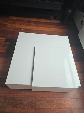 Moderne salontafel wit met opbergvak  beschikbaar voor biedingen