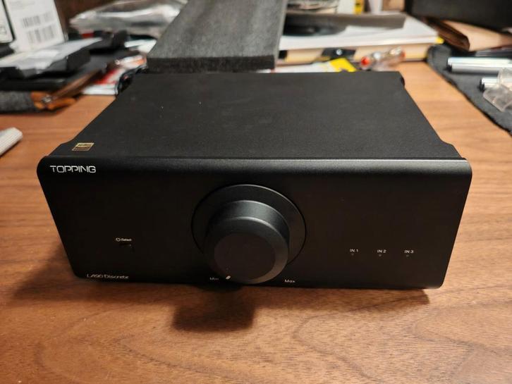TOPPING LA90D LA90 DISCRETE EINDVERSTERKER KLASSE AB, Audio, Tv en Foto, Versterkers en Ontvangers, Zo goed als nieuw, Ophalen of Verzenden
