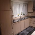 L-vormige keuken, Huis en Inrichting, Keuken | Complete keukens, Ophalen, Hoekkeuken, Zo goed als nieuw, Crème