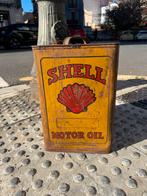 Grand vieux bidon d'huile moteur SHELL, Enlèvement ou Envoi, Utilisé, Autre, Autres marques