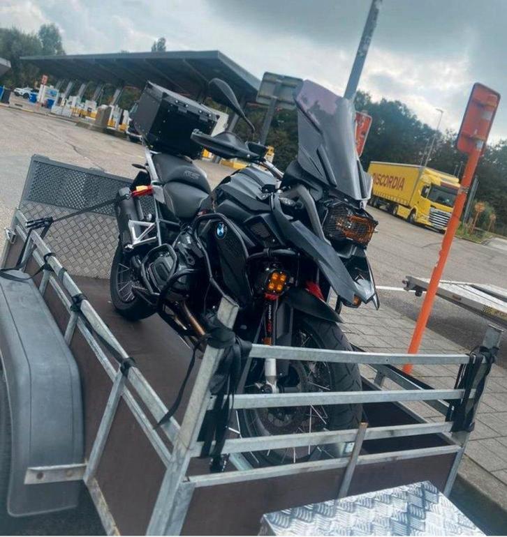 Aanhang te huur – Dubbelasser met OPRIJschof + extra lichten, Auto diversen, Aanhangers en Bagagewagens, Gebruikt, Ophalen