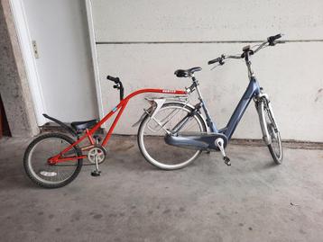 Aanhangfiets met koppelstukken - Klaar voor gebruik! beschikbaar voor biedingen