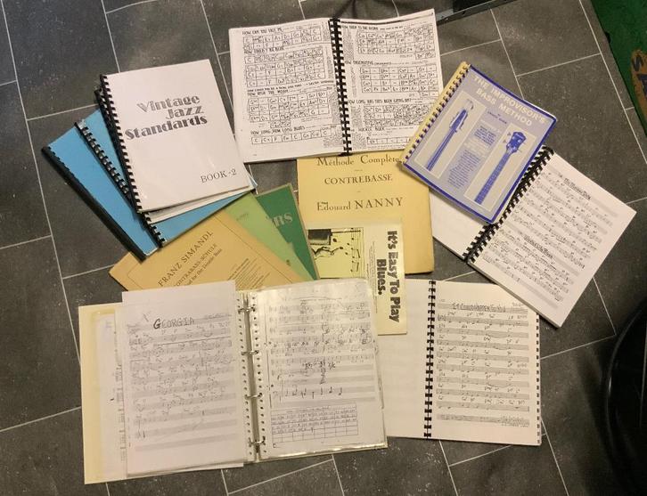 Contrabasmethode en Jazzboeken alles 50€, Muziek en Instrumenten, Snaarinstrumenten | Gitaren | Bas, Gebruikt, Akoestisch, Ophalen