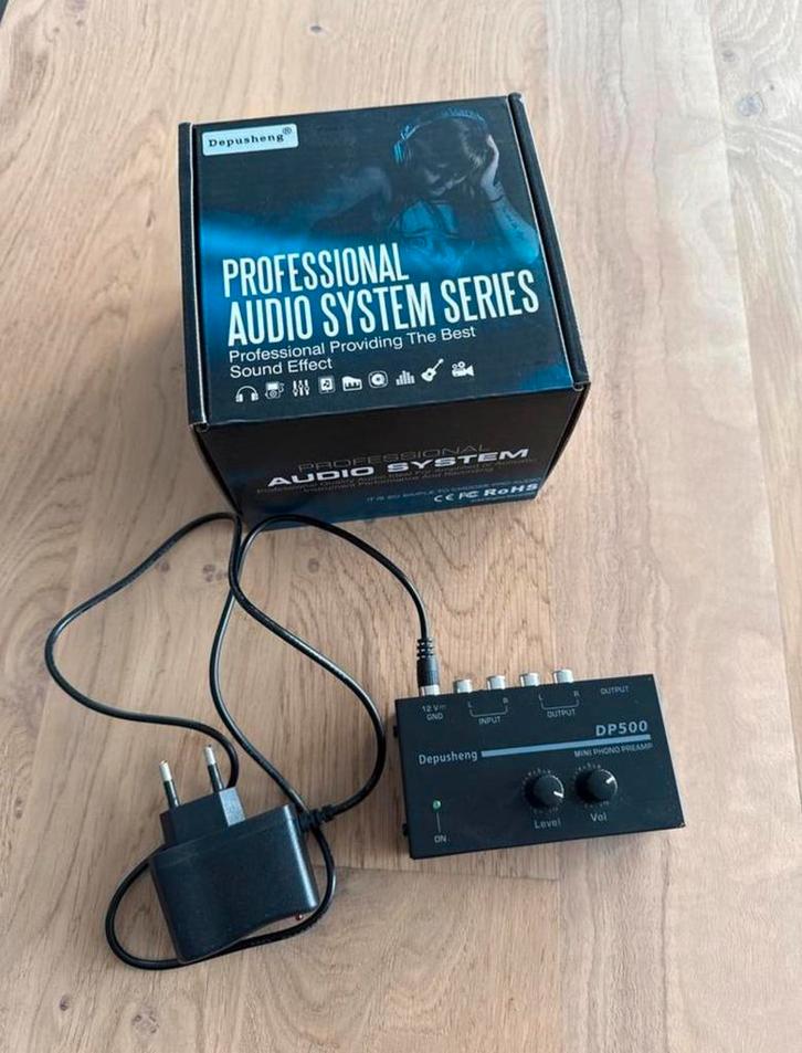 Depusheng DP500 Phono Voorversterker, Audio, Tv en Foto, Versterkers en Ontvangers, Zo goed als nieuw, Overige merken, Ophalen of Verzenden