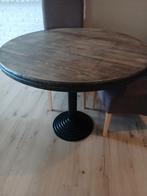 Ronde houten eettafel ,diameter 105cm ( dringend weg ), Huis en Inrichting, Tafels | Eettafels, Ophalen, Zo goed als nieuw