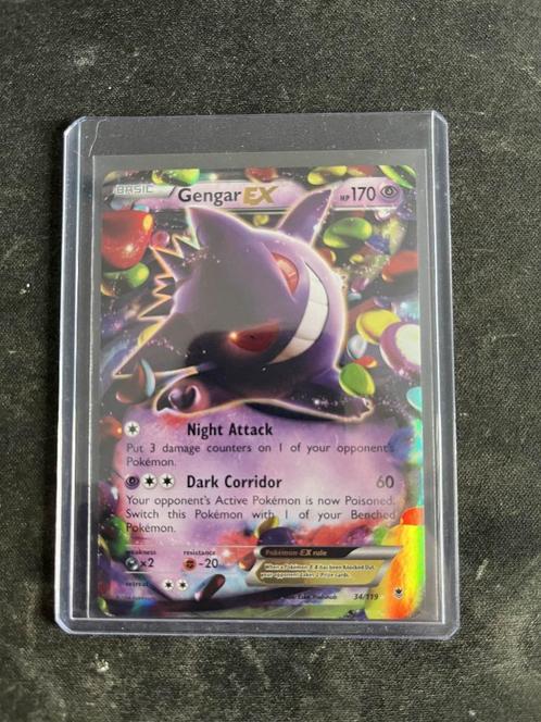 Pokémon Gengar EX #34 Pokemon Phantom Forces, Hobby en Vrije tijd, Verzamelkaartspellen | Pokémon, Zo goed als nieuw, Losse kaart