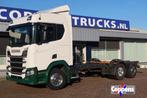 Scania R 500 6X2 Chassis Cabine Euro 6, Auto's, Vrachtwagens, Automaat, Scania, Wit, Bedrijf