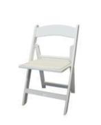 Weddingchair witte Klapstoel resinchair trouwstoel, Hobby en Vrije tijd, Ophalen of Verzenden, Nieuw