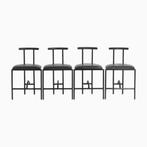 4 stuks design Rodney Kinsman brieffeplast tokyo stoelen, Huis en Inrichting, Ophalen, Zwart, Metaal, Vier