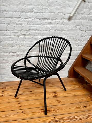 Chaise vintage en rotin 