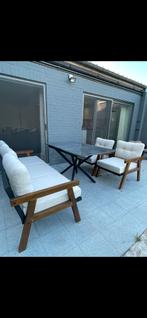 Tuinmeubilair 5-zits tafel, Tuin en Terras, Ophalen, Gebruikt, 5 zitplaatsen