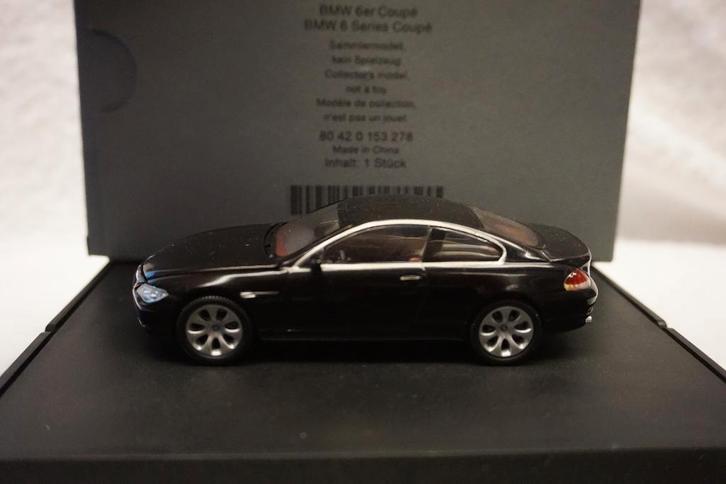 BMW 6 Series coupé (E63) black Kyosho 1:43 80 42 0 153 278, Hobby & Loisirs créatifs, Voitures miniatures | 1:43, Utilisé, Voiture