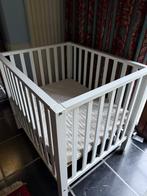 Kinderpark met matras in hoogte verstelbaar en op wieltjes, Kinderen en Baby's, Ophalen, Zo goed als nieuw, Rechthoekig, In hoogte verstelbaar