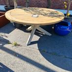 Ronde Teak tafel 160cm, Tuin en Terras, Tuintafels, Ophalen, Gebruikt, Rond