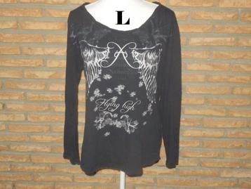 (177)- blouse femme t.L noire - zara - beschikbaar voor biedingen