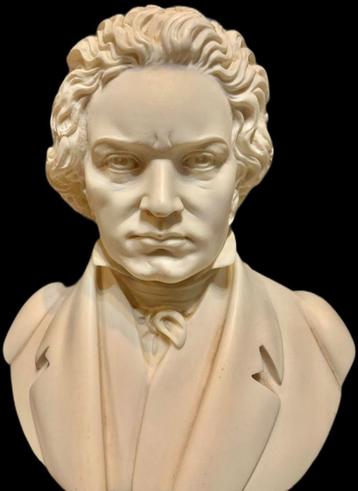 Ludwig van Beethoven Buste Alabaster Beeld Klassiek