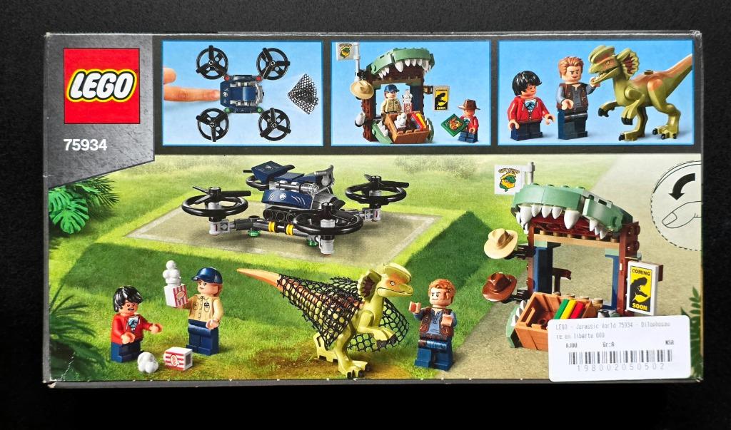 LEGO Jurassic World Dilophosaure en liberté référence 75934, Kinderen en Baby's, Speelgoed | Duplo en Lego, Nieuw, Lego, Complete set