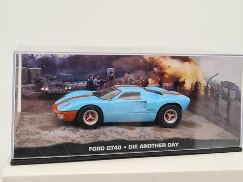 JAMES BOND 007 #52 - FORD GT 40 - DIE ANOTHER DAY - 1/43, Hobby en Vrije tijd, Modelauto's | 1:43, Zo goed als nieuw, Auto, Overige merken
