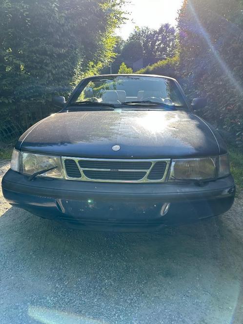 Saab 900 2.3I Cabriolet, Auto's, Saab, Particulier, Saab 900, Benzine, Cabriolet, 2 deurs, Handgeschakeld, Blauw, Beige, Leder