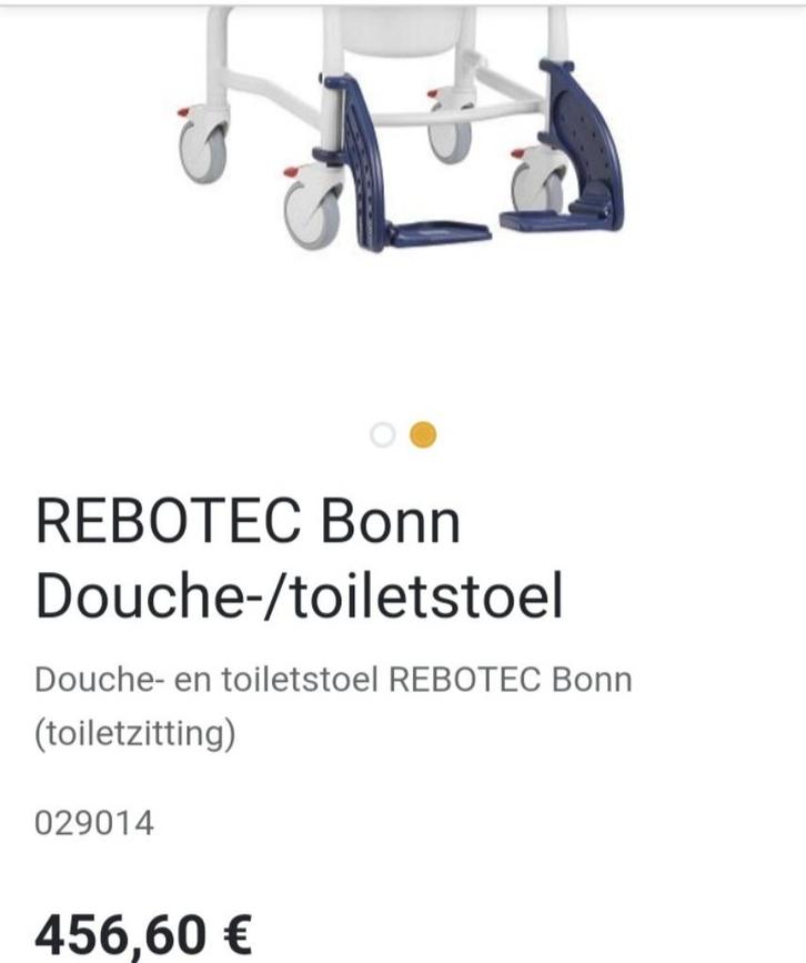Koopje!!! Nieuwe  Rebotec Bonn douche/ toiletstoel, Diversen, Verpleegmiddelen, Nieuw, Ophalen