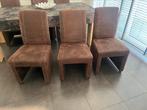 Moderne stoelen op wieltjes 6 stuks, Ophalen, Zo goed als nieuw
