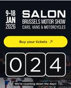3 Tickets voor het Autosalon 2026, Tickets en Kaartjes