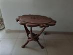 Bijzettafeltje afrikaans, Gebruikt, Rond, 55 tot 75 cm, Hout