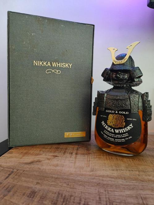 Nikka Gold & Gold Samurai Metal Armor Special Edition! Rare!, Verzamelen, Wijnen, Nieuw, Overige typen, Overige gebieden, Vol