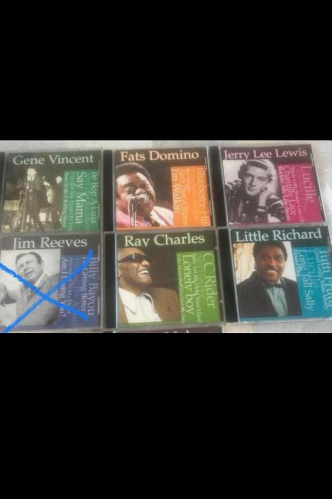 5  cd’s reeks Gene Vincent,Fats Domino,Jerry Lee Lewis.., Cd's en Dvd's, Cd's | Pop, Gebruikt, Boxset, Ophalen of Verzenden