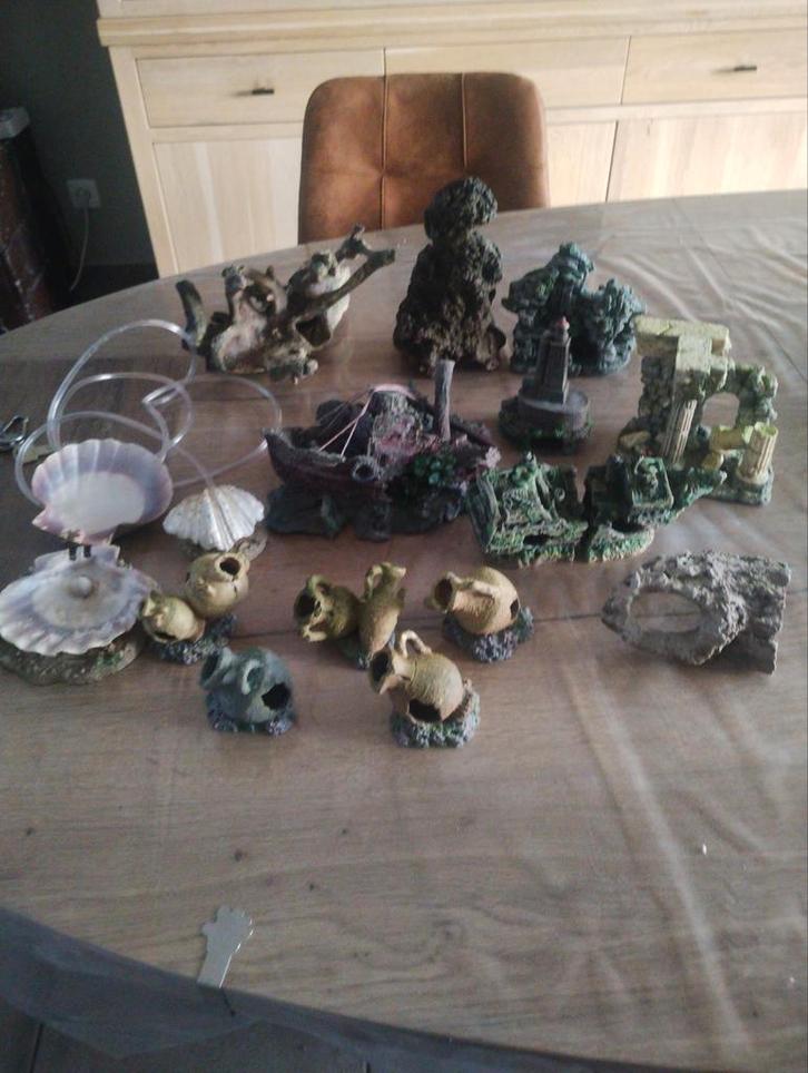 Aquarium decoratie (lot allerhande), Dieren en Toebehoren, Vissen | Aquaria en Toebehoren, Ophalen of Verzenden