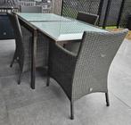 Tuin terrastafel met 4 stoelen, Tuin en Terras, Tuinsets en Loungesets, Zo goed als nieuw, Ophalen