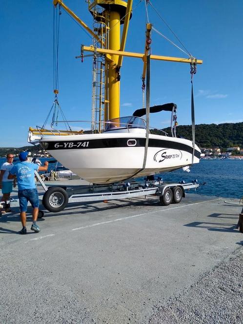 Saver750WA met mercury 250pk, Watersport en Boten, Vis- en Consoleboten, Zo goed als nieuw, 70 pk of meer, 6 meter of meer, Benzine