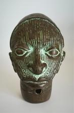 Oud bronzen Ifé oba hoofd, Antiek en Kunst, Antiek | Brons en Koper, Ophalen of Verzenden, Brons