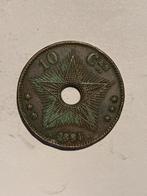 10 centimes 1894 Congo Vrijstaat, Postzegels en Munten, Munten | Afrika, Ophalen of Verzenden