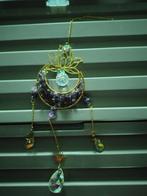 hanger paars kristal maan, zon en lotusbloem, Ophalen of Verzenden, Zo goed als nieuw