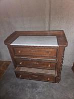 commode met marmeren plaat, Huis en Inrichting, Ophalen, Gebruikt, 50 tot 100 cm, 3 of 4 laden