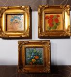 3 miniatuur schilderijen, Ophalen