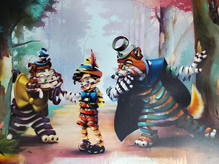 Super A - Liar Paradox (Pinokkio), Antiek en Kunst, Kunst | Litho's en Zeefdrukken, Ophalen of Verzenden