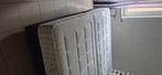Boxspringbed met 2 matrassen van 90x200, Ophalen, Zwart, Tweepersoons, Zo goed als nieuw