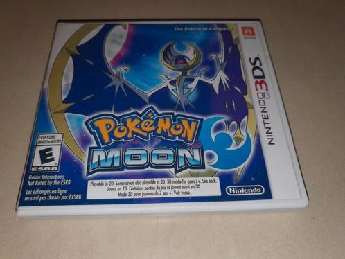 Pokemon Moon 3DS Game Case, Games en Spelcomputers, Games | Nintendo 2DS en 3DS, Zo goed als nieuw, Verzenden