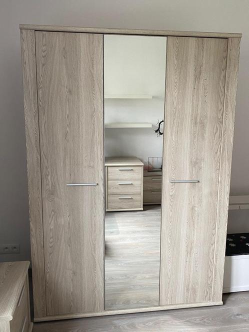 Kleerkast met spiegeldeur, Huis en Inrichting, Kasten | Kleerkasten, Gebruikt, 150 tot 200 cm, 100 tot 150 cm, 50 tot 75 cm, Met deur(en)