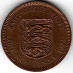 Jersey : 1 New Penny 1971 KM #30 Ref 14713, Enlèvement ou Envoi, Monnaie en vrac, Autres pays
