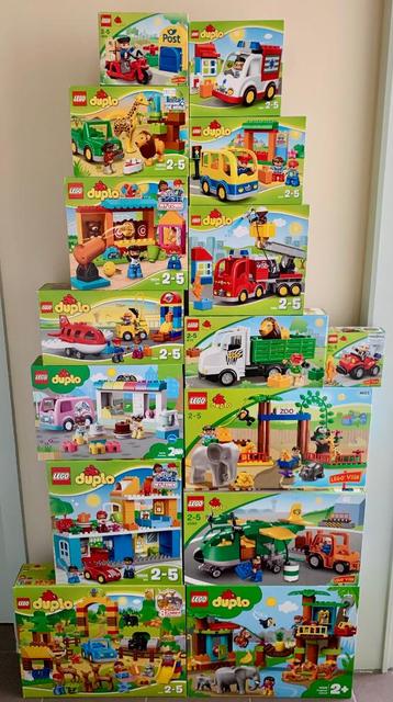 LEGO Duplo lot van 15 nieuwe, ongeopende sets: stad + dieren beschikbaar voor biedingen